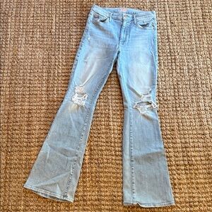 MOTHER THE WEEKENDER Light Blue‎ Denim Jeans Size 30x31
